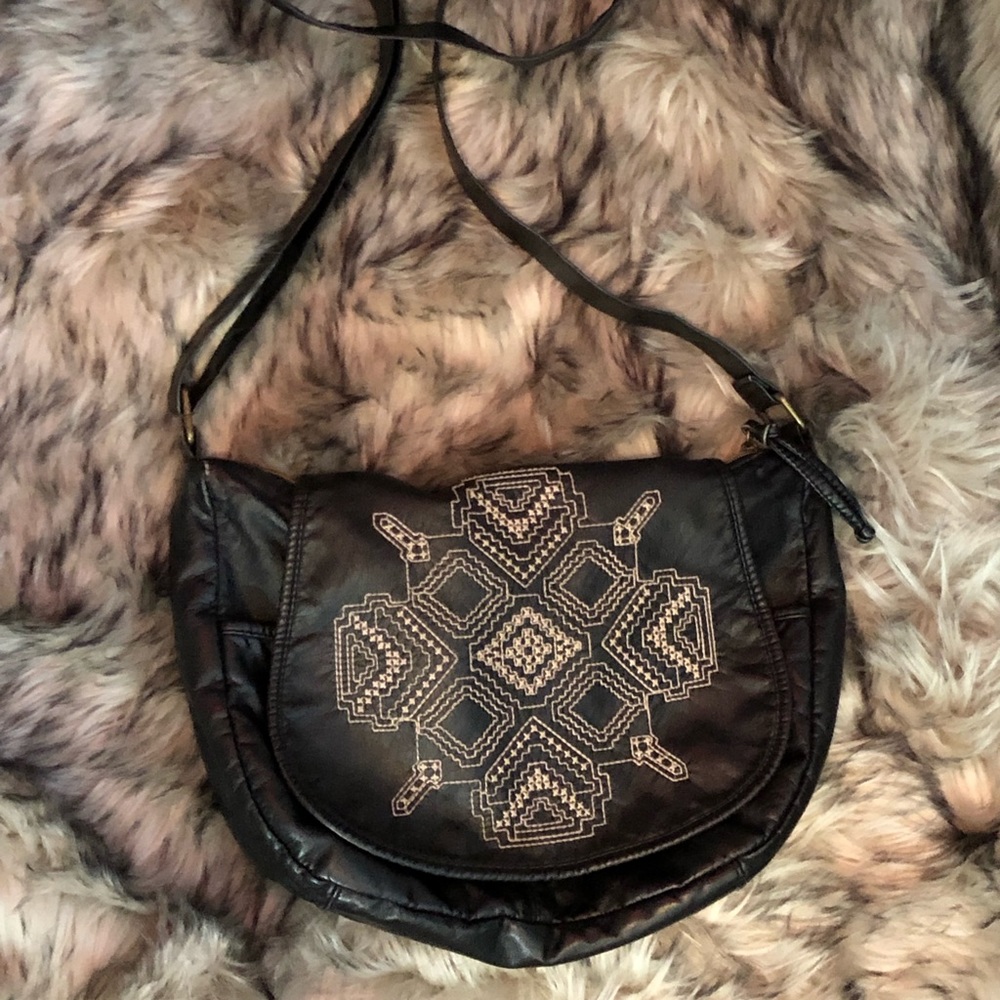 Vintage Boho detailed stitched purse